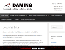 Tablet Screenshot of daming.cz
